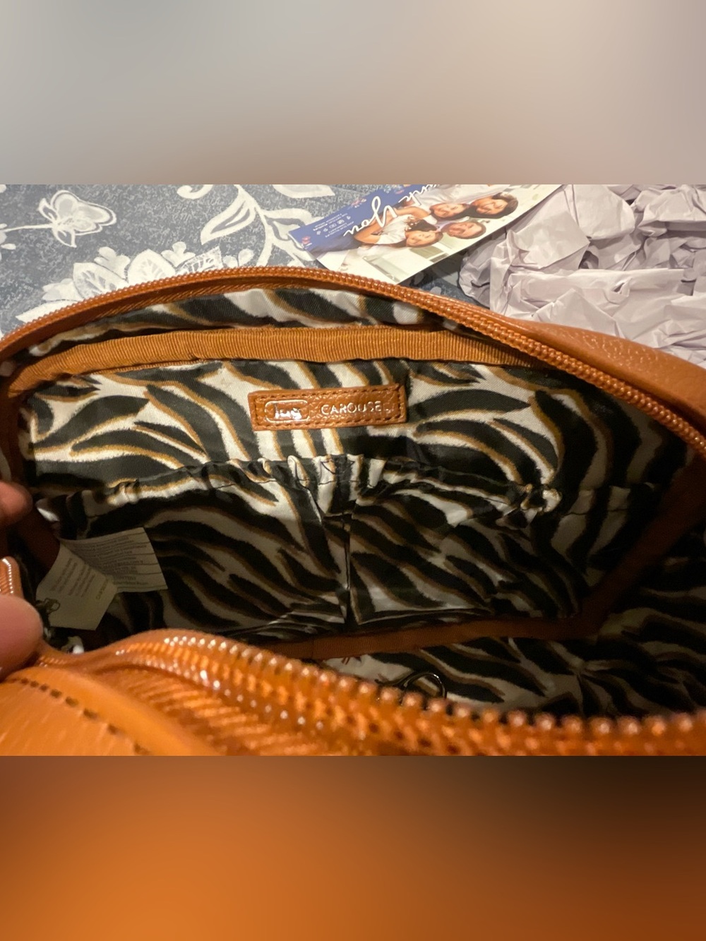 Lug Carousel VL Crossbody Bag, Copper Brown - Picture 7 of 8